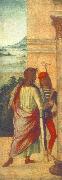 COSTA, Lorenzo Two Young Man at a Column (detail) dfg china oil painting reproduction